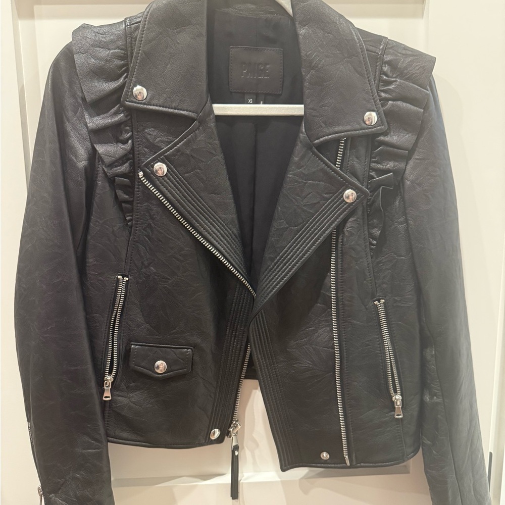 Black Leather Jacket by Paige